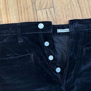 Eterna Black Velvet Jeans